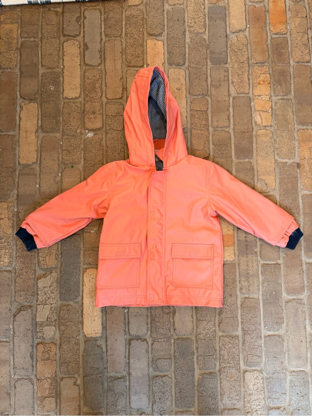 Kids Hooded Coral Rain Jacket - Unbranded